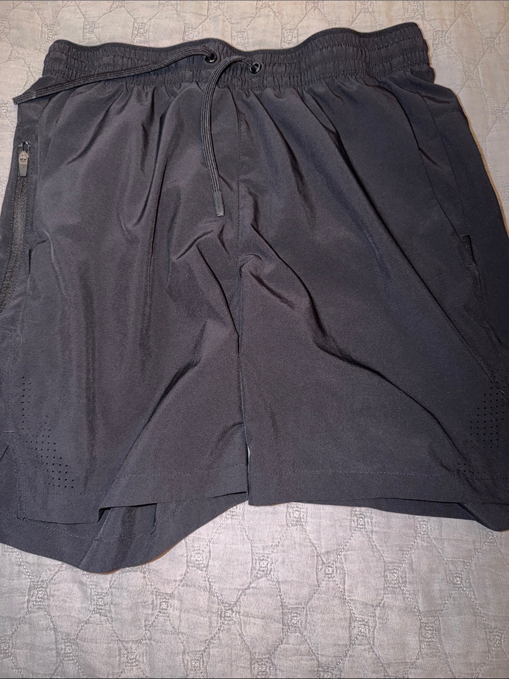 Men's Tek Gear Black Athletic Training Shorts with Drawstring Waist
